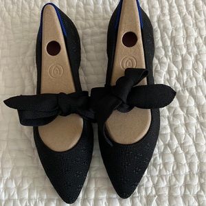 Rothy’s Mary Jane Black Shimmer flats